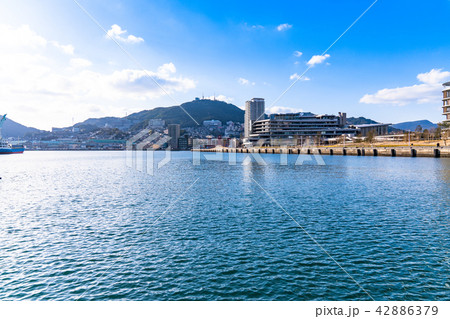 《長崎県》長崎港・都市風景《長崎港より稲佐山を望む》 《長崎県》長崎港・都市風景《長崎港より稲佐山を望む》 42886379