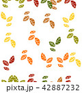 Seamless pattern of autumn leaves and flowers 42887232