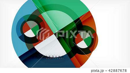 Vector circle abstract background 42887678