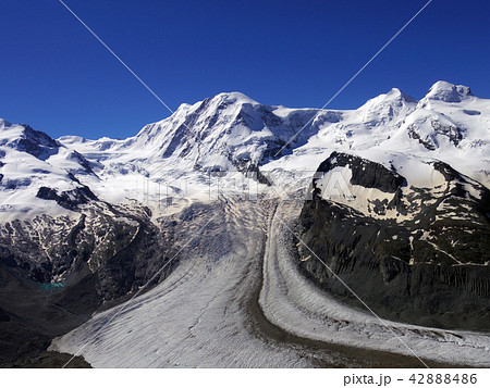 The Gorner Glacier, majestic view in Switzerland 42888486