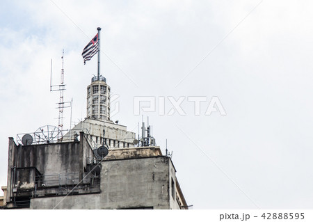 San Paolo State flag on top of a building San Paolo State flag on top of a building 42888595