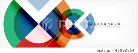 Vector circular geometric abstract background 42893554