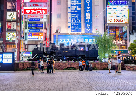 東京 新橋駅 Sl広場の写真素材