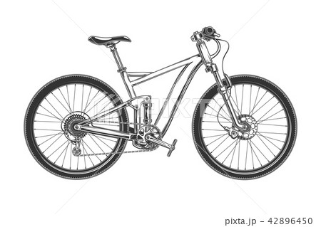 Downhill cross country bicycle engraved Downhill cross country bicycle engraved 42896450