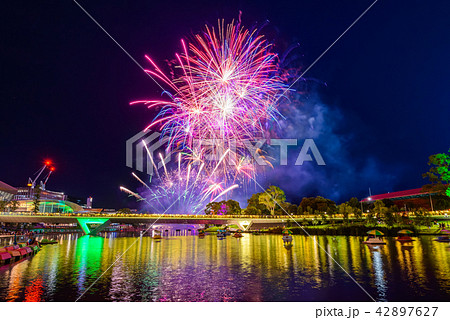 Australia Day fireworks in Adelaide Australia Day fireworks in Adelaide 42897627
