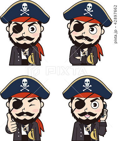 海賊5のイラスト素材