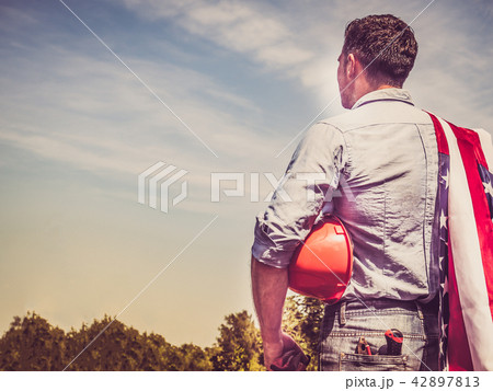 Attractive man in work clothes Attractive man in work clothes 42897813
