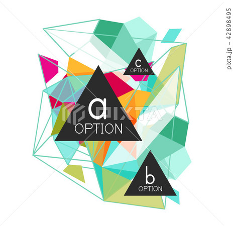 Triangle infographics design layout 42898495
