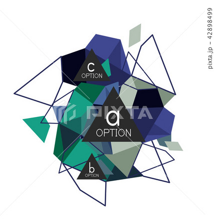 Triangle infographics design layout 42898499