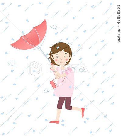 暴風雨 ひっくり返るのイラスト素材