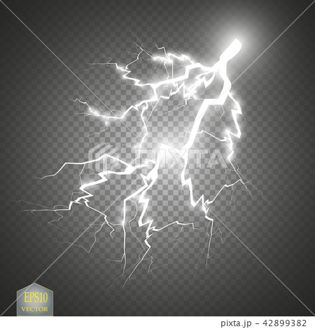Set of lightnings. Thunder-storm and lightnings. Set of lightnings. Thunder-storm and lightnings. 42899382