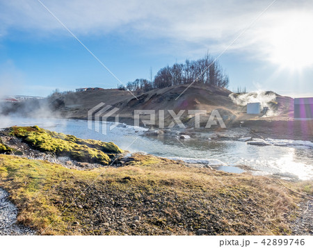 Geothermal of hot spring pool in Iceland 42899746