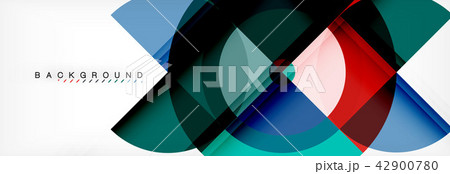 Vector circular geometric abstract background 42900780