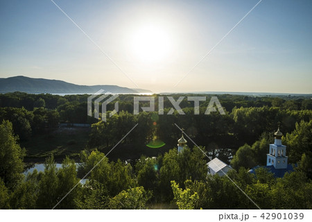 Tsarev kurgan. Attraction of the Samara region. On a Sunny summer day Tsarev kurgan. Attraction of the Samara region. On a Sunny summer day 42901039