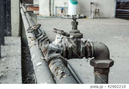 pipe off the water supply, both old rust corrosion 42902210