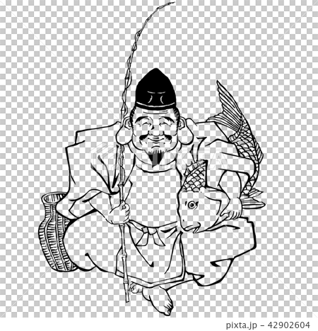 恵比寿　恵比寿様　えびす　イラスト 42902604