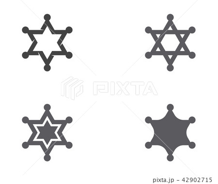 star sherif vector icon template 42902715