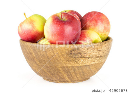 Fresh red apple james grieve isolated on white Fresh red apple james grieve isolated on white 42905673