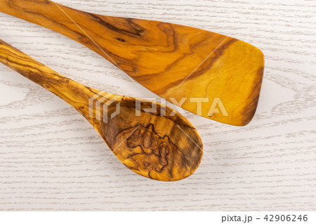Kitchen tool on grey wood 42906246