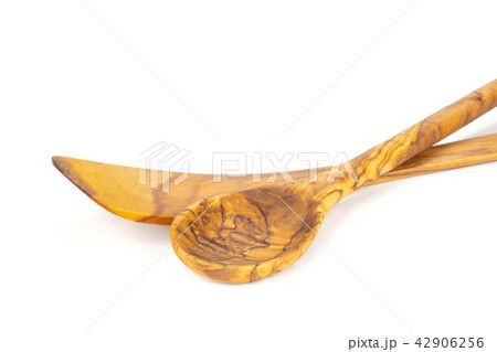 Kitchen tool isolated on brown wood 42906256