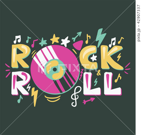 Retro Rock n Roll Label 42907337