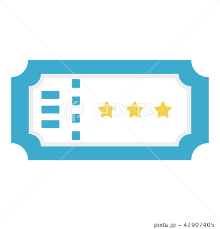 Ticket Flat illustration Ticket Flat illustration 42907405