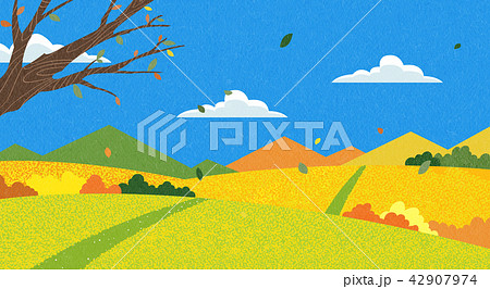 Vector - Natural scenery, spring, summer, fall and winter. Four seasons vector illustration 018 Vector - Natural scenery, spring, summer, fall and winter. Four seasons vector illustration 018 42907974