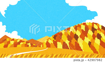 Vector - Natural scenery, spring, summer, fall and winter. Four seasons vector illustration 015 42907982
