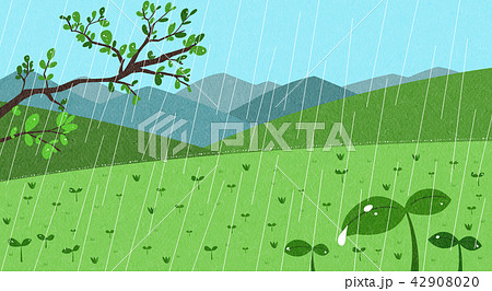 Vector - Natural scenery, spring, summer, fall and winter. Four seasons vector illustration 002 42908020