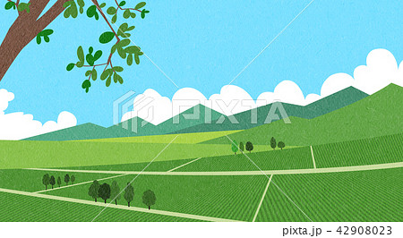 Vector - Natural scenery, spring, summer, fall and winter. Four seasons vector illustration 007 42908023