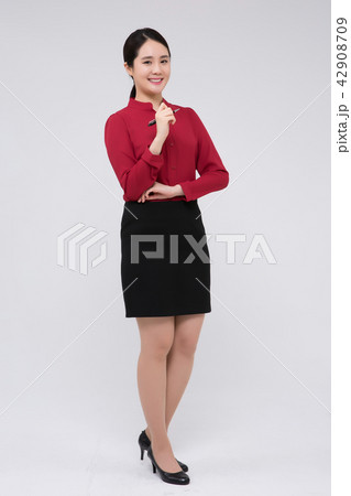 A career woman working in office, business concept stock photo isolated on white background. 252 A career woman working in office, business concept stock photo isolated on white background. 252 42908709