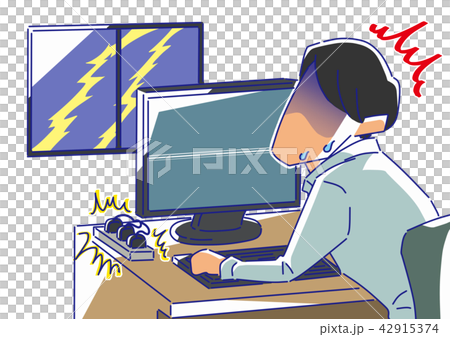 落雷でパソコンがショート 42915374