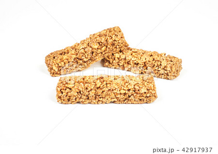 Healthy fitness bars isolated on white background 42917937
