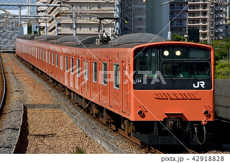 JRゆめ咲線を走る201系普通8両 42918828