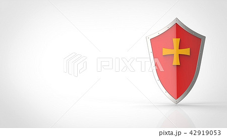 盾 左コピースペース 盾 左コピースペース 42919053