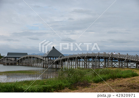 太鼓橋　湖　空 42920971