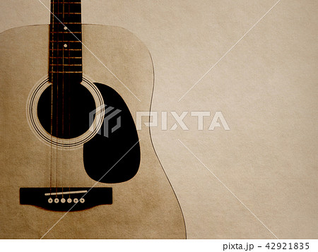 背景 紙 アコースティックギターのイラスト素材