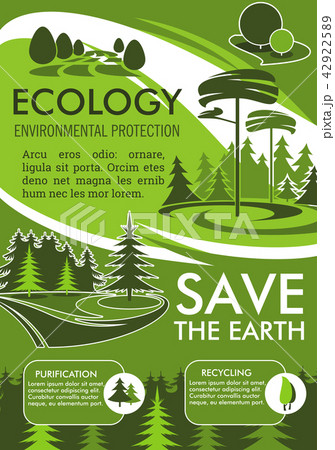 Ecology protection banner for Save Earth design 42922589