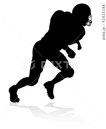 American Football Player Silhouette American Football Player Silhouette 42923188