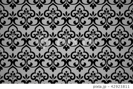 Floral pattern. Vintage wallpaper in the Baroque  42923811