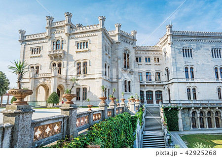 Miramare castle near Trieste, northeastern Italy 42925268