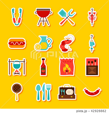 BBQ Party Stickers 42926662