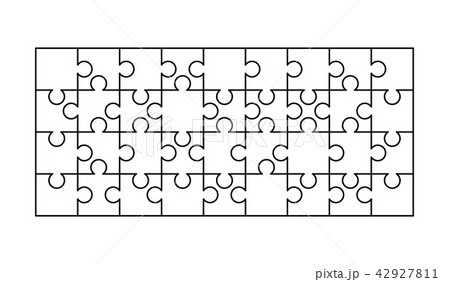 36 white puzzles pieces on white 36 white puzzles pieces on white 42927811