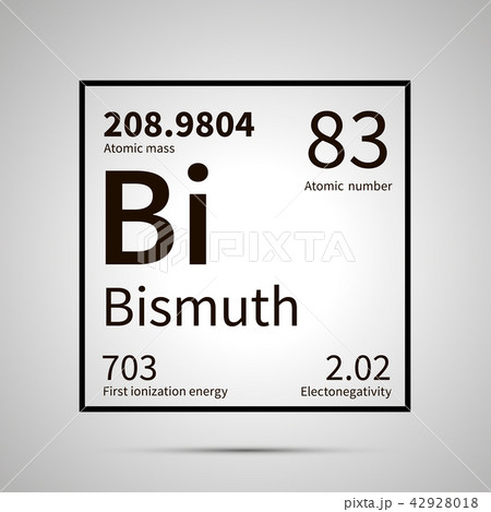 Bismuth chemical element icon 42928018