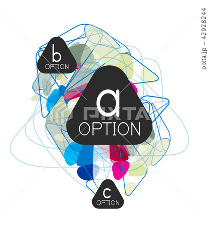 Geometric triangle infographics Geometric triangle infographics 42928244