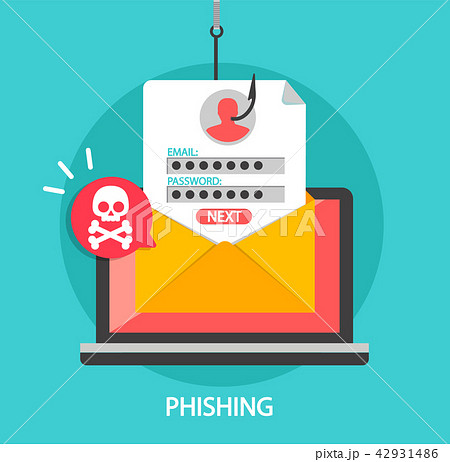 Phishing login and password on fishing hook. 42931486