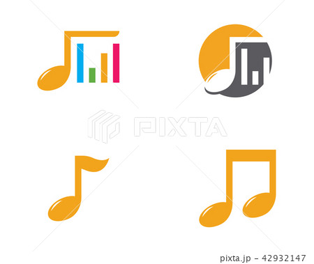Music note Icon Vector illustration 42932147