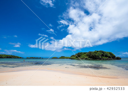 西表島 星砂の浜の写真素材