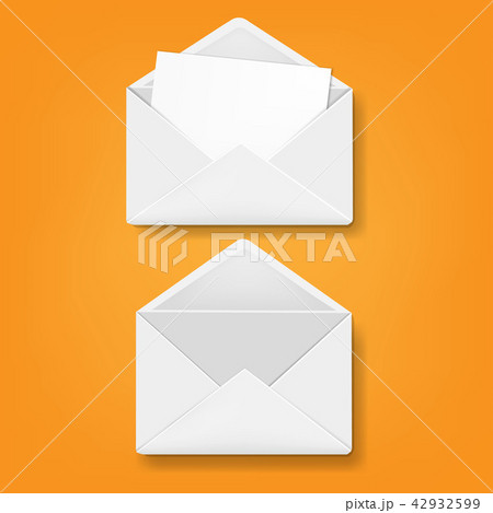 Envelope Collection Orange Background 42932599