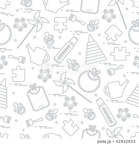 Cute seamless pattern with variety children's 42932653